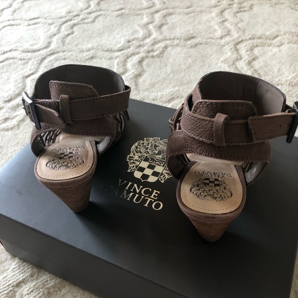 Vince Camuto Caged Leather Sandals - Picture 3 of 5